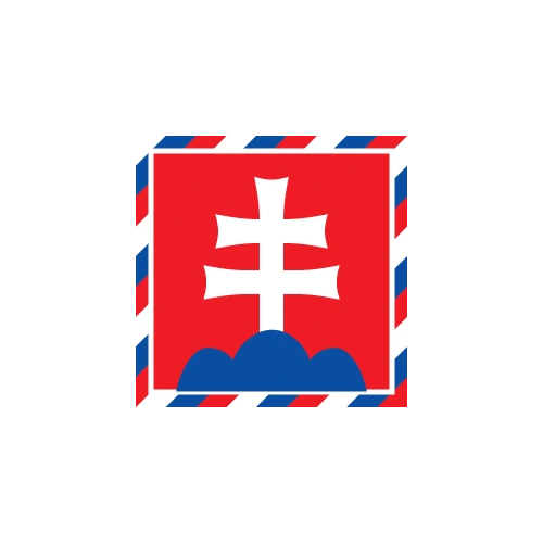 Slovenský znak obálka červená biela modrá